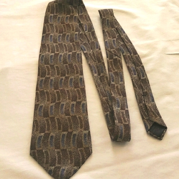 D.C.BY DANIEL CRAIG Other - ITALIAN SILK DANIEL CRAIG MEN'S TIE,C-BLUE/BROWN/TAUPE,OS